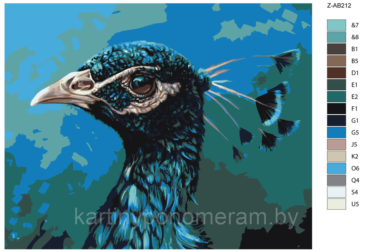 Картина по номерам, 40 x 50, Z-AB212