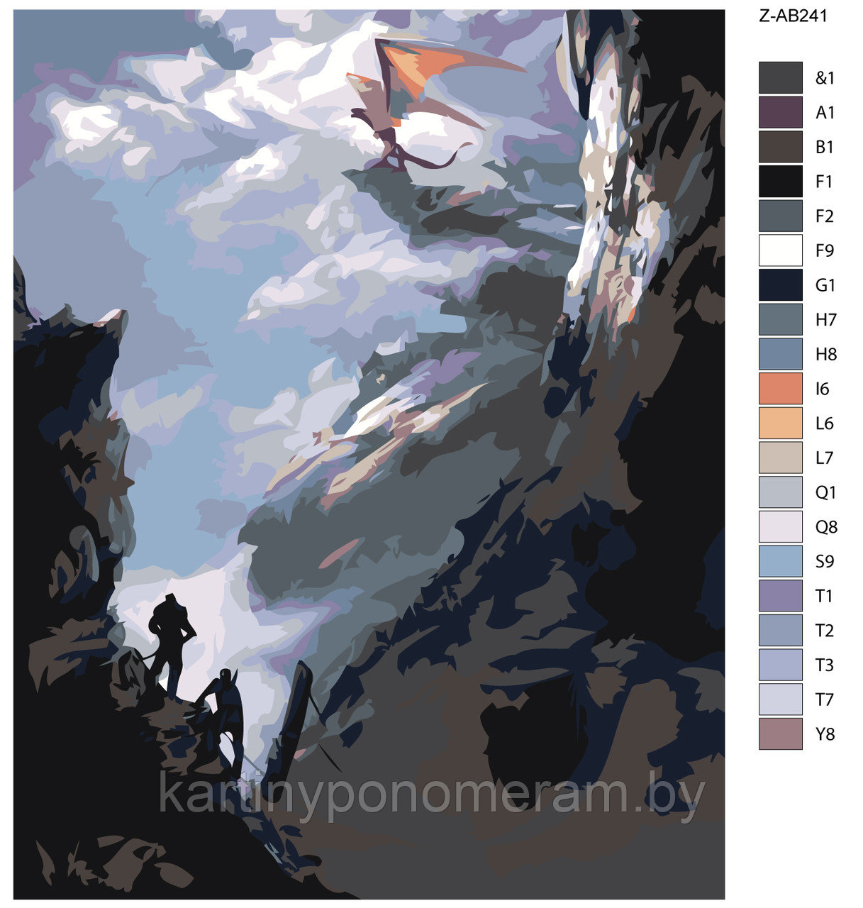 Картина по номерам, 40 x 50, Z-AB241