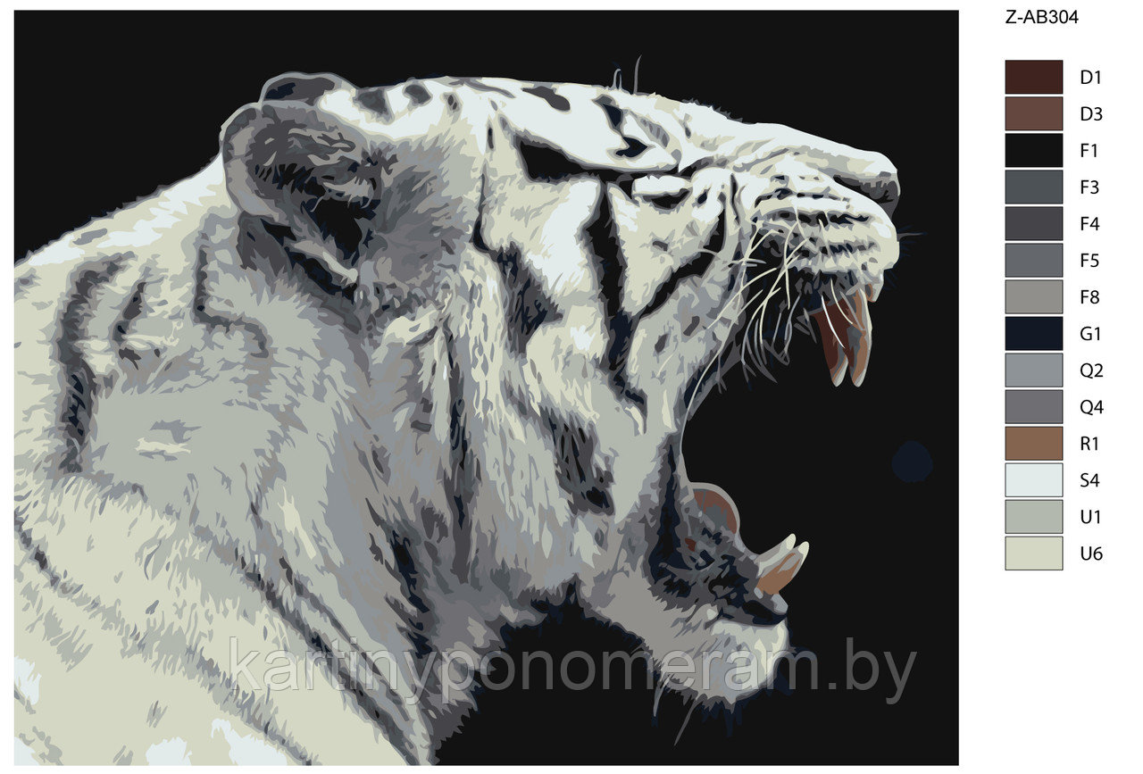 Картина по номерам, 40 x 50, Z-AB304
