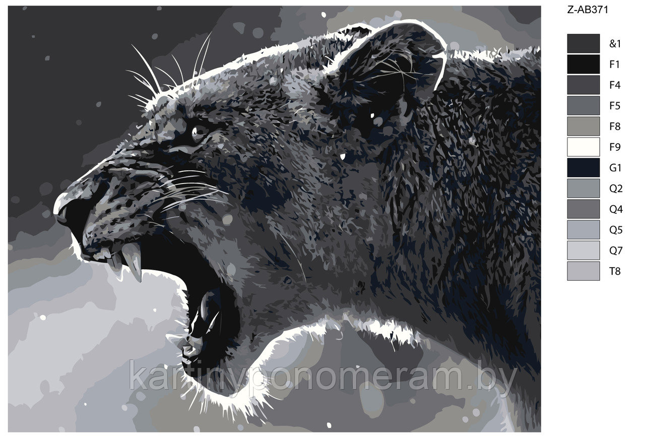 Картина по номерам, 40 x 50, Z-AB371