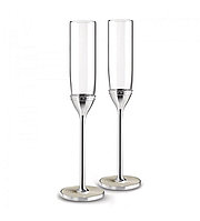 Набор бокалов для шампанского Wedgwood Vera Wang With Love Nouveau Pearl 2 шт
