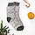 Женские носки теплые вязаные шерстяные Снежинки разные цвета, фото 4