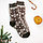 Женские носки теплые вязаные шерстяные Снежинки разные цвета, фото 5