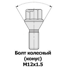 Болты конус М12х1.5