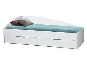 Кровать с ящиками "Фея" NEW 90х200 (белая)