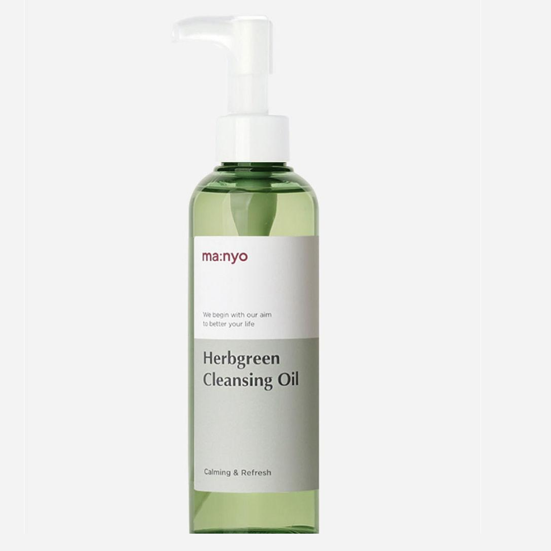 Гидрофильное масло с экстрактами трав MANYO FACTORY HERBGREEN CLEANSING OIL
