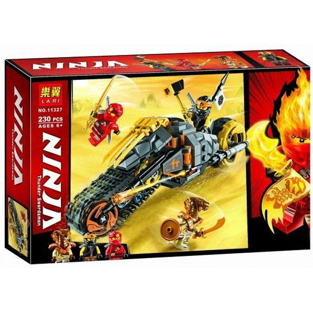 Конструктор Lari 11327 Ninja Раллийный мотоцикл Коула (аналог Lego Ninjago 70672) 230 деталей