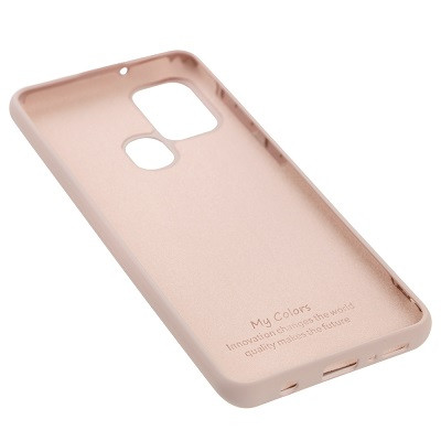 Силиконовый чехол Silicone Case светло-розовый для Samsung Galaxy A21s - фото 2 - id-p131828288