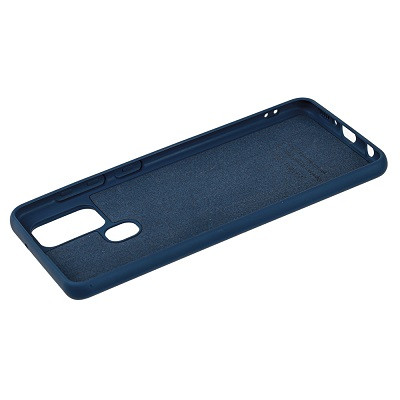 Силиконовый чехол Silicone Case синий для Samsung Galaxy M21 - фото 2 - id-p131828291