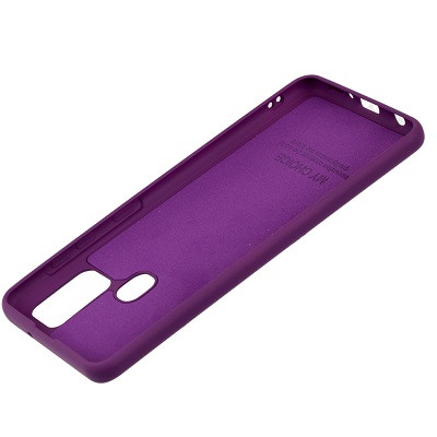 Силиконовый чехол Silicone Case фиолетовый для Samsung Galaxy M21 - фото 2 - id-p131828293
