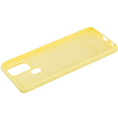 Силиконовый чехол Silicone Case желтый для Samsung Galaxy M21 - фото 2 - id-p131828294