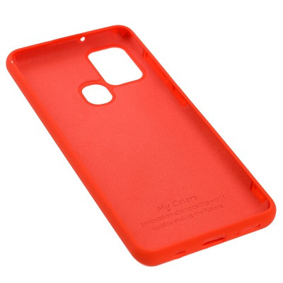 Силиконовый чехол Silicone Case красный для Samsung Galaxy M31 - фото 2 - id-p131828297