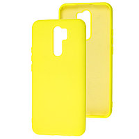 Силиконовый чехол Silicone Case желтый для Xiaomi Redmi 9