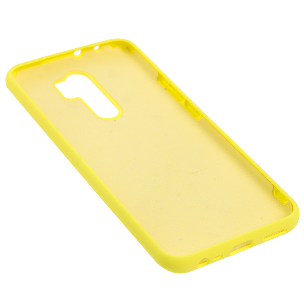 Силиконовый чехол Silicone Case желтый для Xiaomi Redmi 9 - фото 2 - id-p131828305