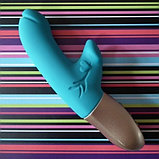 Мини-вибратор с клиторальной стимуляцией Fun Factory Amorino голубой, фото 5