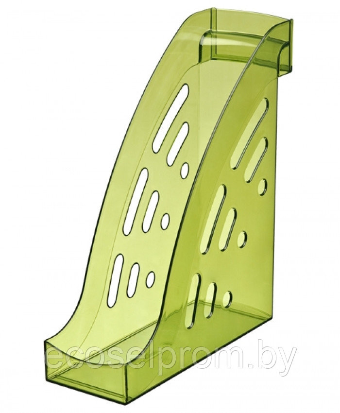 Лоток вертикальный ТОРНАДО тонированный зелёный ЛАЙМ