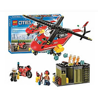 Конструктор Bela 10829 Cities Пожарная команда быстрого реагирования (аналог Lego City 60108) 274 детали