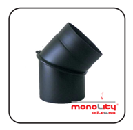 Дымоход из низколегированной стали (Черной) для каминов и печей ("Monolity odlewnia") – отвод (колено)