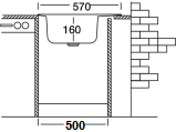 Мойка Kromevye EC 257D 0.6 - фото 3 - id-p131837655