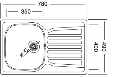 Мойка Kromevye EX 163D 0.8 - фото 2 - id-p131837892