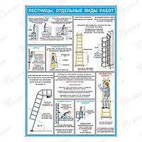 Плакат по ОТ Лестницы. Отдельные виды работ