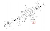 Болт крепления лопасти ускорителя выброса КВС-1-0142632 (КВС-1-0142631)