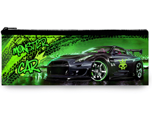 Пенал-косметичка малый ПМП 07-20 "Monster car" на молнии (Цена с НДС)