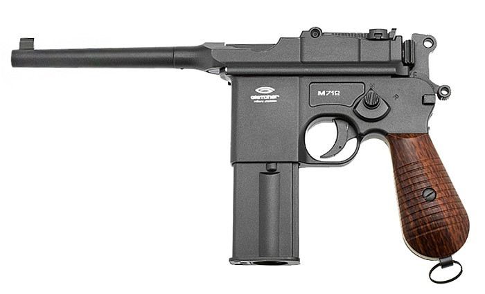 Пневматический пистолет Gletcher M712 (Маузер) Blowback