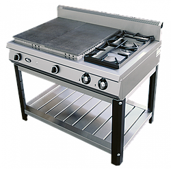 Плита со сплошной поверхностью GRILL MASTER Ф6ЖТЛСПГ(п) (2+2) (на подставке) арт. 50020п