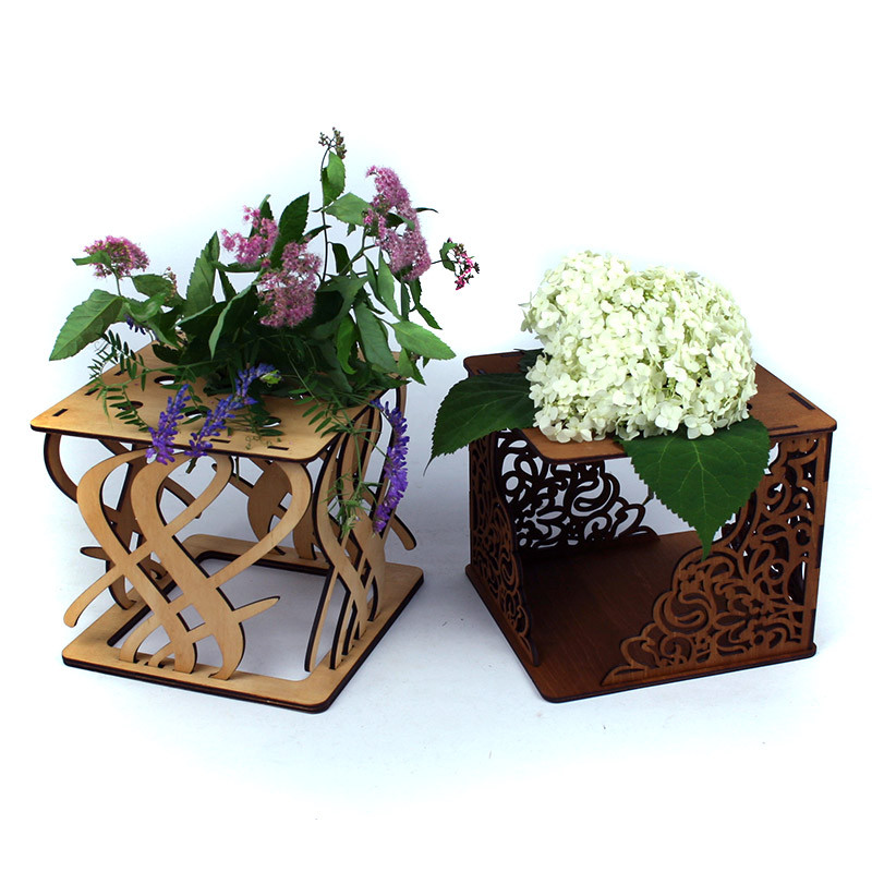 Кашпо и коробки для цветов из фанеры