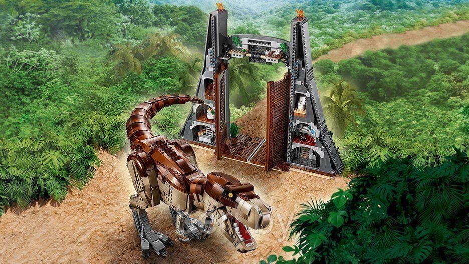 11338 Конструктор Lari Парк Юрского периода: ярость Ти-Рекса, аналог LEGO Juniors Jurassic World 75936 - фото 8 - id-p131910642