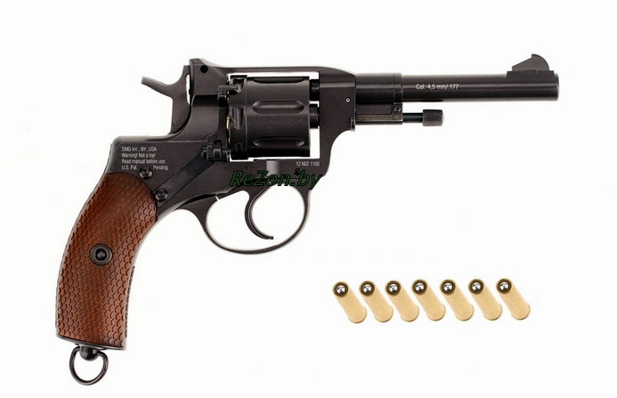 Пневматический револьвер Gletcher NGT (Наган)