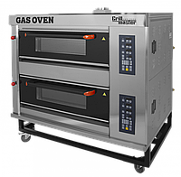 Подовый пекарский газовый шкаф ШЖГ/2 +400C (4 противня, с пароувлажнением) GRILL MASTER арт. 13086