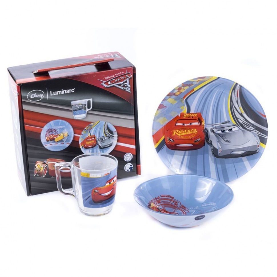 Набор посуды детской Luminarc Disney Cars 3 (N5280)