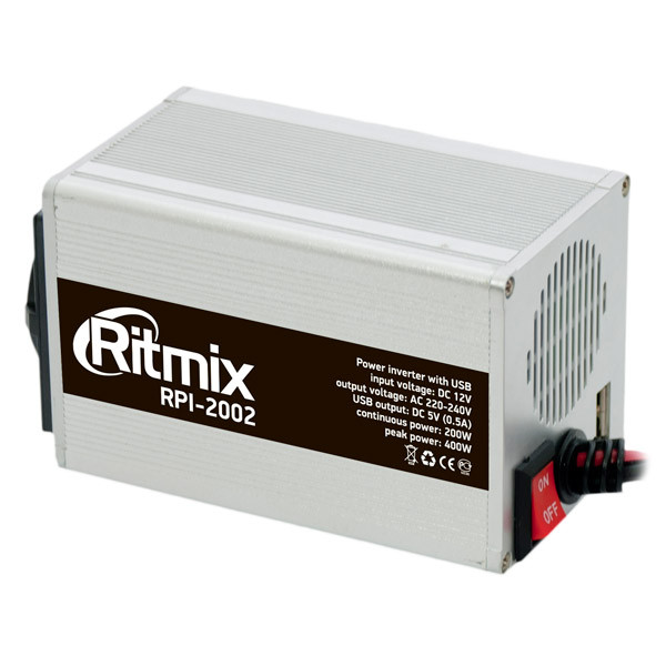 Автоинвертор (преобразователь напряжения) Ritmix RPI-2002