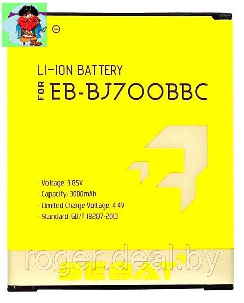 Аккумулятор Bebat для Samsung Galaxy J4 2018 J400 (EB-BJ700BBC, EB-BJ700BBE, EB-BJ700BBU, EB-BJ700CBE) - фото 1 - id-p130918847