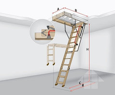 Чердачная лестница Fakro LTK Thermo 70Х120/2.8