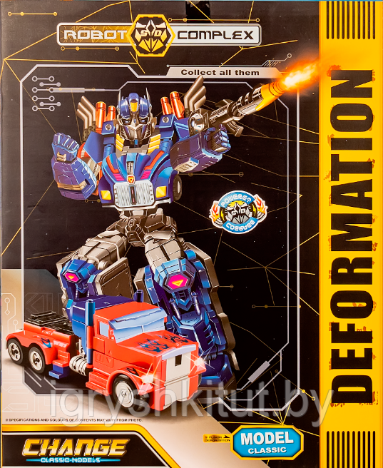 Трансформер робот Deformation, Оптимус Прайм + оружие, арт.611-30B - фото 2 - id-p131945709