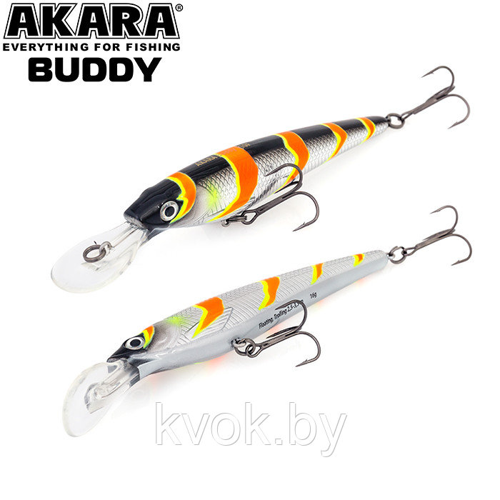 Воблер AKARA BUDDY 130F цвет A106