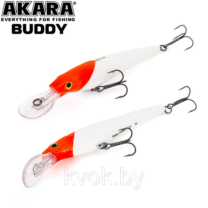 Воблер AKARA BUDDY 130F цвет A1