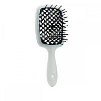 Расческа для волос Janeke Superbrush The Original Italian Patent (Бело-Чёрная)