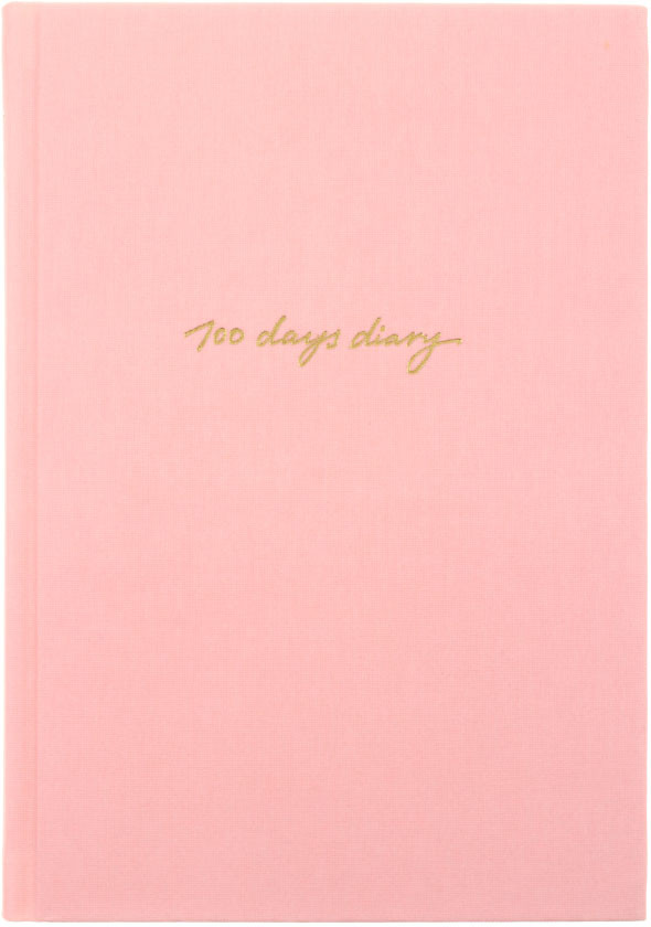 Ежедневник недатированный 100 Days Diary 145*205 мм, 88 л., розовый - фото 9 - id-p131763456