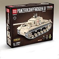 100067 Конструктор Quanguan Танк Panzerkampfwagen III, 711 деталей