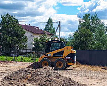 Аренда минипогрузчика CAT для погрузки и вывоза строительного мусора