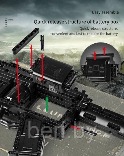 14001 Конструктор MOULD KING "Пистолет пулемёт" MP5 с мотором, стреляет, аналог Лего оружие 29369 - фото 6 - id-p132017251