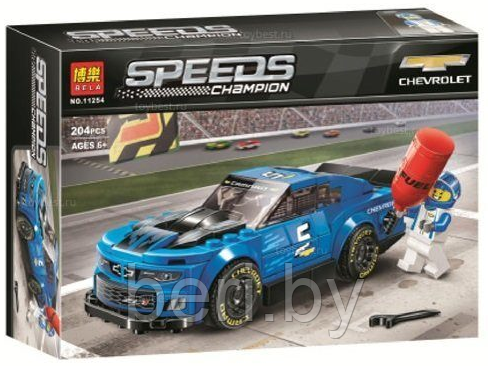 11254 Конструктор LARI Speeds Champion Гоночный автомобиль Chevrolet Camaro ZL1, Аналог LEGO Speed Champions - фото 1 - id-p126112411