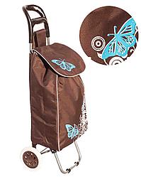 Хозяйственная сумка-тележка цвет №2 коричневый (1301-Y)