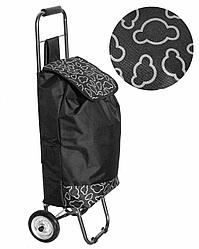 Хозяйственная сумка-тележка 92*30*20 см. (метал. колеса) цвет №2 черный (1500)