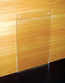 Карман плоский вертикальный оргстекло 1,5-1,8-2 мм А5 (148х210)