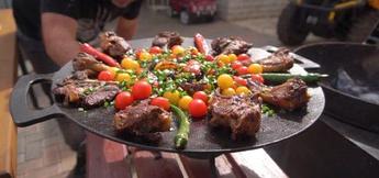 Садж-кебаб: мясо с овощами